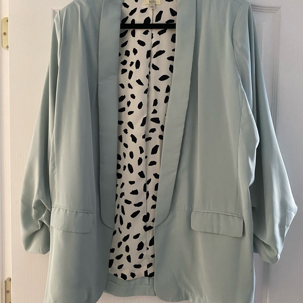Kori America Pale Mint Blazer